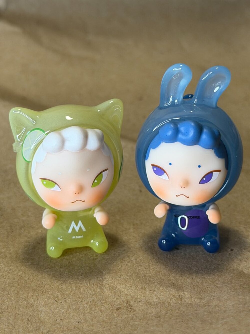 Sooya Studio Beans - bundle of 2 - beans shown - Translucent cat and bunny